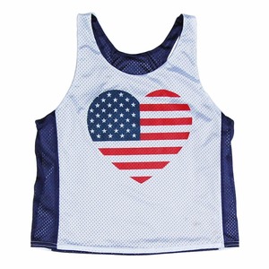 100% malla de poliéster mujeres sublimación diseño Universidad Reversible Lacrosse Pinnies nombre del equipo bordado Lacrosse Pinnies - Product Image 4