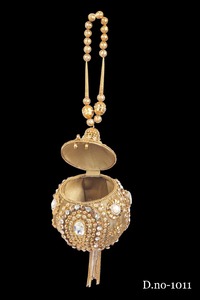 กระเป๋าคลัทช์สำหรับเจ้าสาวงานแฮนด์เมดสำหรับผู้หญิงกระเป๋าหินลูกปัดโลหะปักลายสำหรับออกงานช้อปปิ้งออนไลน์ในอินเดีย - Product Image 4