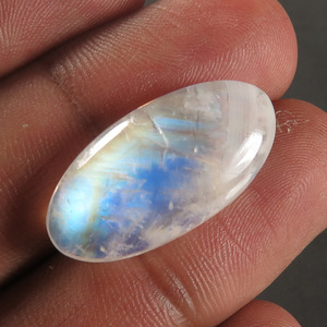 พลอยรูปวงรีทรงลูกแพร์สำหรับห้อยจี้และเครื่องประดับอื่นๆงานตามสั่งสีรุ้งมูนสโตนแฟนซี - Product Image 2