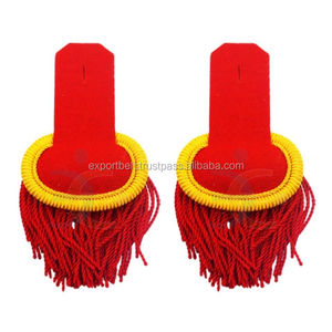 Hombreras de Seda Hechas a Mano OEM con Flecos, Colores Personalizados para Abrigos, Chaquetas, Túnicas y Uniformes para Equipos de Defensa Personal - Product Image 1