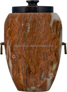 Producto de suministros funerarios del fabricante de urna de cremación de ónix rojo de estilo europeo - Product Image 2