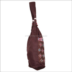 Soie Et Coton Séquence Travail Sac À Main - Product Image 3