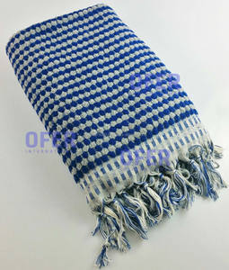 Serviettes turques tissées à la main, serviettes colorées à pompons, artisanat traditionnel, atelier Denizli Turquie Buldan - Product Image 2