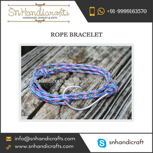 Anchor Hook <b>Rope</b> <b>Bracelet</b> Silver Anchor BraceletHandmade Creations - Product Image 1