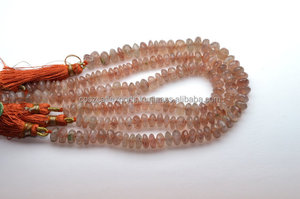 ราคาของธรรมชาติสตรอเบอร์รี่ควอตซ์เหลี่ยมเพชรพลอย Rondelle ลูกปัด Strand 8นิ้ว6-7มิลลิเมตรสำหรับเครื่องประดับทำพลอย - Product Image 2