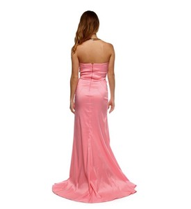 Wholesale 2021 Elegant Satin Off-Shoulder Sleeveless Pink <b>Prom</b> <b>Dress</b> for Women & <b>Teenagers</b> Luxury Flare Sequins Cheap Sexy - Product Image 2