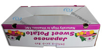 Boîte en carton Emballage en carton ondulé pour l'exportation de patates douces Boîtes en carton pour légumes Emballage alimentaire BOX-BMP Accepter le logo du client