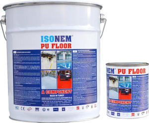 ISONEM PU zemin poliüretan reçine bazlı 2 parça kendinden yumuşatma zemin boya, parlak veya mat, türkiye'den üretici - Product Image 1
