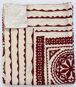 Apliques Kantha Edredón Patchwork Colcha - Product Image 4