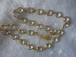 Joyería de moda collar de cristal cadena al por mayor para mujeres - Product Image 2