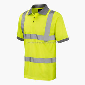 OEM personalizado fluorescente HI vis polos camisas para los hombres - Product Image 3