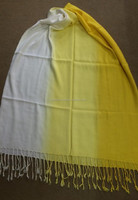Pashmina longue en rayonne européenne de haute qualité, dégradé 3 tons, doux et confortable, tissage uni, franges légères, pour femme, collection printemps