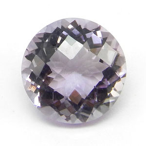 Améthyste rose naturelle de France, coupe ronde à facettes, 13 mm, 7,1 carats, pierre précieuse en vrac pour la fabrication de bagues - Product Image 1