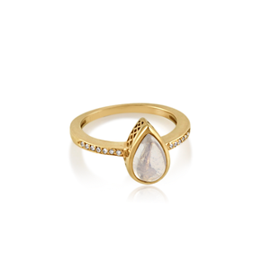 แหวนเงินแท้สเตอร์ลิงทรงมูนสโตนขนาดใหญ่แบบขายส่ง สำหรับงานแต่งงาน งานหมั้น ของขวัญ งานเลี้ยง หรือวันครบรอบ - Product Image 2