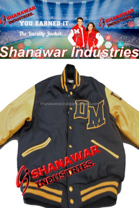 Haute qualité personnalisé noir laine automne varsity veste adultes col montant bouffée impression bras conception séchage rapide haute rue - Product Image 5