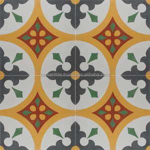 Carrelage en ciment encaustique CTS 150x150mm Carrelage d'intérieur pour villa - Accents et bordures de design moderne Épaisseur 16mm Origine Vietnam - Product Image 2