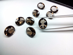 Quartz8ควันธรรมชาติ * 10มม. รูปไข่อัญมณีหลวม - Product Image 5