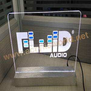 Letreros Led acrílicos personalizados, con Base de aluminio, señal led - Product Image 1