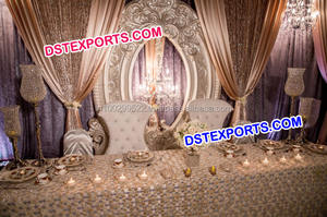 Wedding Stage Candle Backdrops Latest Wedding Stage <b>Decoration</b> Candle <b>Wall</b> Indian Wedding Backdrop Candle <b>Walls</b> - Product Image 6