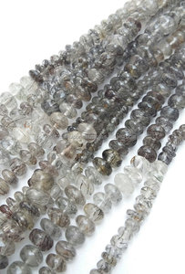 Rutilado Natural negro verdes cuentas bajo precio tamaño 4 mm a 7 mm - Product Image 5