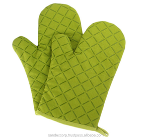 ถุงมือผ้าฝ้าย100% ขาวดำสำหรับใช้ในเตาอบ - Product Image 2