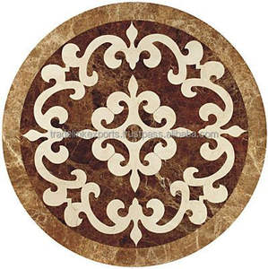 Parquet écologique incrusté de marbre au jet d'eau pour la maison, l'hôtel, la conception de murs intérieurs Solution de conception graphique Matériau en pierre - Product Image 1