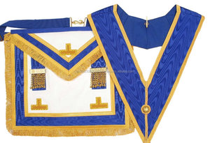 Tablier et collier de cérémonie complète maçonnique de la province - Product Image 2