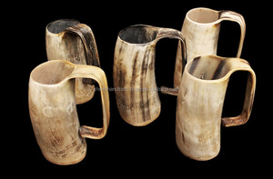 <b>Drinking</b> Horn Beer Mug/tankard and Glass Real Horn Buffalo/ox Latest Design in India Royal Mug Bulk Manufacturer - Product Image 5