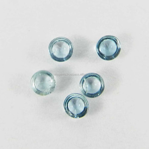 พลอยบุษราคัมทรงกลม3มม. สีฟ้าอ่อนธรรมชาติ0.6 CTS เกรดเทียบอัญมณีหลวมสำหรับง่ามการตั้งค่า IG4330จำนวน5ชิ้น - Product Image 2