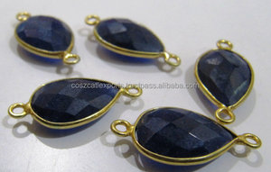 ขั้วต่อเพชรพลอยประดับพลอยรูปลูกแพร์ย้อมสีโรเดียมและชุบทองสำหรับงานปาร์ตี้ - Product Image 2