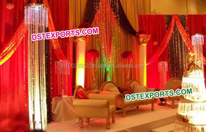 ทางเดินแต่งงานอินเดียเสาคริสตัล Mandap แต่งงานแท่นเสาเล็กทางเดินแต่งงานเสาเล็ก - Product Image 6