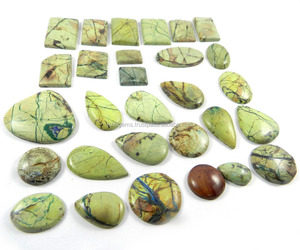 Cabochon Web de pierre précieuse naturelle, 13/29 pièces, 100 gms, forme libre, ag0486 - Product Image 1