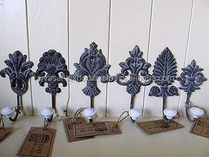 Crochets en fonte Antique, quincaillerie de meubles, accessoires de meubles, crochet de manteau mural de grange - Product Image 5