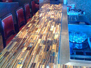 โต๊ะหินกึ่งมีค่าทรงตาเสือทรงสี่เหลี่ยมผืนผ้าสไตล์คลาสสิกวัสดุหินอ่อนเป็นมิตรกับสิ่งแวดล้อมสำหรับเคาน์เตอร์ห้องครัว - Product Image 6