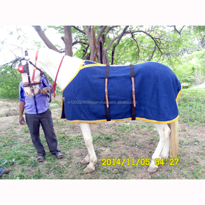 Tapis en laine de cheval avec cuir à l'avant, tapis en laine de cheval fabricant fournisseurs exportateurs de Kanpur - Product Image 2