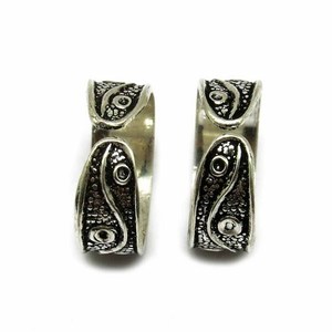 Shri Ashapura Jewels Adjustable Size Oxidized Plain <b>Silver</b> 925 Sterling <b>Silver</b> <b>Toe</b> <b>Rings</b> Fine BOHEMIA Lovers Unisex - Product Image 4