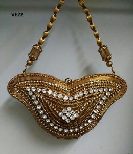 Venta caliente VE22A Bolso de noche de metal indio vintage hecho a mano Monedero nupcial exclusivo para eventos especiales y fiestas de matrimonio - Product Image 1