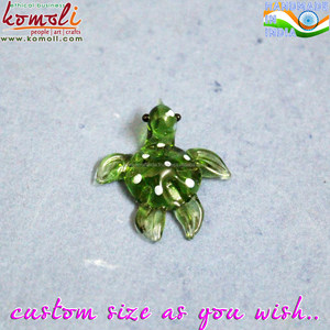Micro Mini Miniature Glass Figurines Glass <b>Crystal</b> Tortoise Turtle - Product Image 5