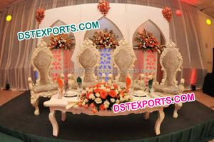 Muebles italianos de decoración de boda, conjunto de muebles de escenario de pakishan para boda asiática, sofá de escenario dorado - Product Image 5