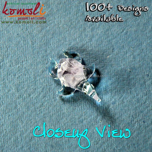Colgante de tortuga de cristal de murano, joyería de figuritas de animales - Product Image 2