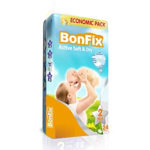 Pañales Desechables Premium BONFIX XL para Bebés y Adultos, Material SAP de Buena Calidad, Algodón Estampado, para Edades de 7 a 18 Kg, Suministrados en Turquía - Product Image 3
