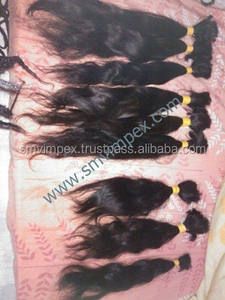 Cheveux humains en vrac de bonne qualité. Cheveux humains en vrac Remy d'Inde. Cheveux humains indiens à cuticule alignée Cheveux humains indiens en vrac bruts - Product Image 5