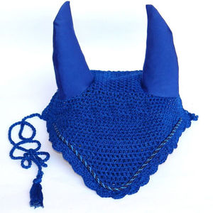 2025 filet d'oreille de cheval bleu royal avec cristaux nouveau voile de petite mouche plein d'épi - Product Image 2