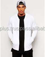 Blouson aviateur blanc de haute qualité sur mesure pour hommes - Product Image 3