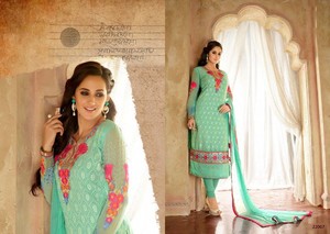 Traje Anarkali Punjabi para Mujer, para Bodas y Fiestas, Material de Algodón y Lino Pesado, Listo para Usar, Hecho en Delhi - Product Image 5