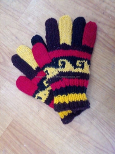 ถุงมือและถุงมือทำด้วยผ้าขนสัตว์ & แคชเมียร์ระดับพรีเมียมจาก100% เนปาล - Product Image 5