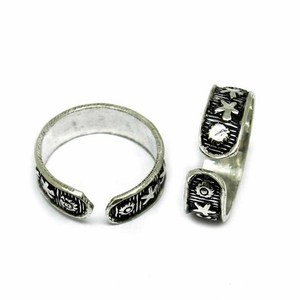 Bague de pied indienne en argent sterling 925 oxydé, motif étoile, bijoux Shri Ashapura, style bohème, religieux hindou - Product Image 4
