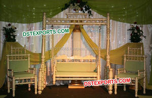 Mariage indien Royal Jhula personnalisé décor de mariage UK vente DST exportations usine USA Australie vente en gros - Product Image 3