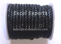 Cordons et sangles en cuir véritable tressés à la main de qualité supérieure, 3 mm, 4 mm, 5 mm, corde en cuir ronde pour la fabrication de bijoux DIY, bracelets, colliers