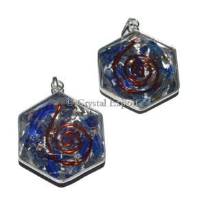 Lapis Lazuli orgone David Star pendant: ซื้อจี้ orgone ออนไลน์ - Product Image 1